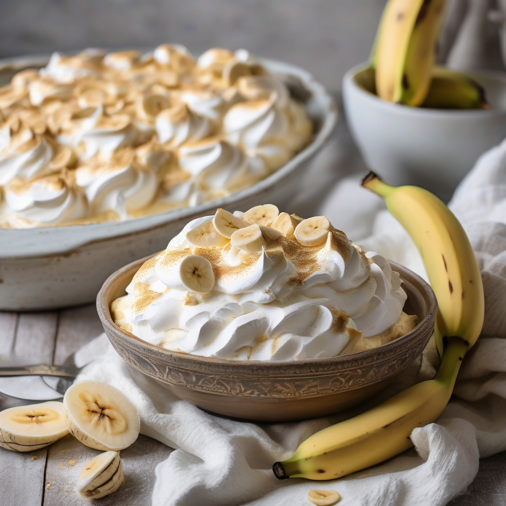 Toppings For Pudding Banana Pudding Meringue Recipe: Creamy Layers With Fluffy Topping ...