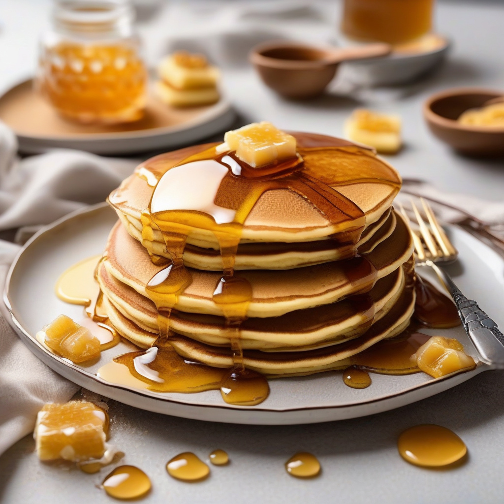 Honey Pancake Recipe: Fluffy Breakfast Delight in 20 Minutes - Drool ...