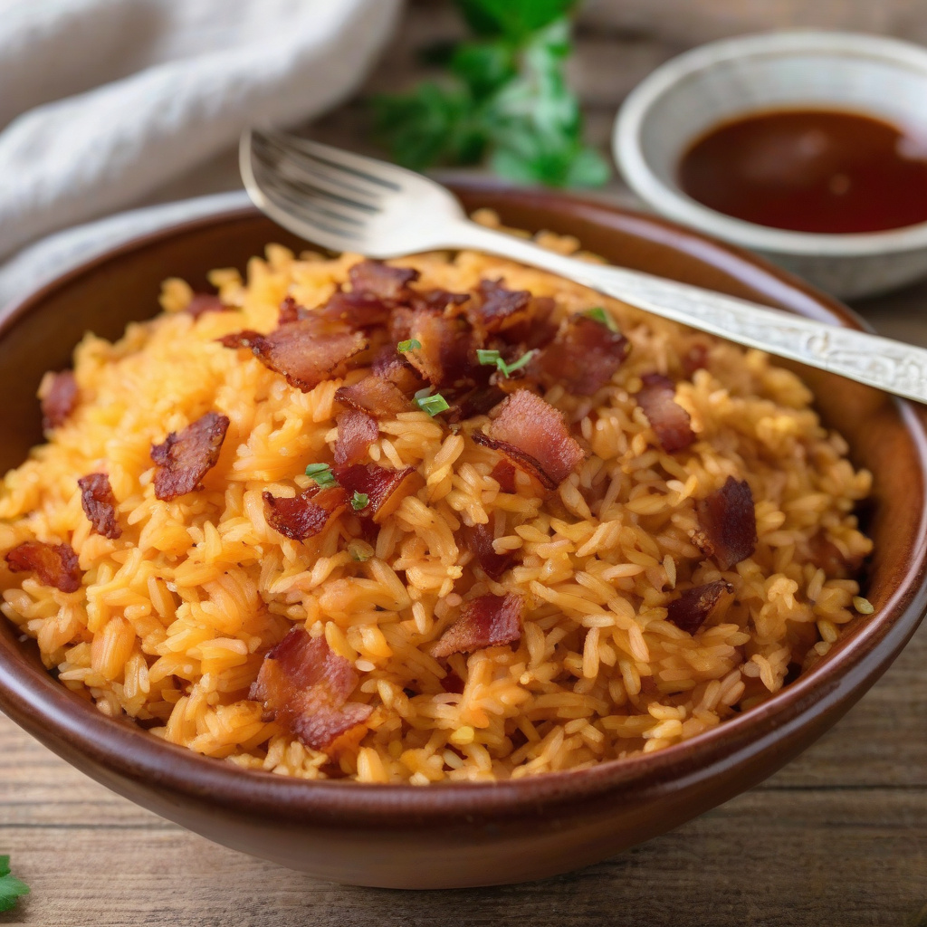 Bacon Red Rice Spanish Rice with Bacon Recipe: One-Pan Comfort in 30 Minutes
