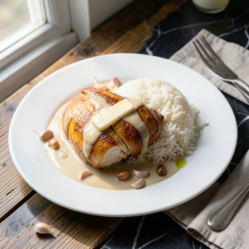 Chicken Rice Tip With Chicken Rice Recipe: One-Pot Meal with Golden Crispy Edges