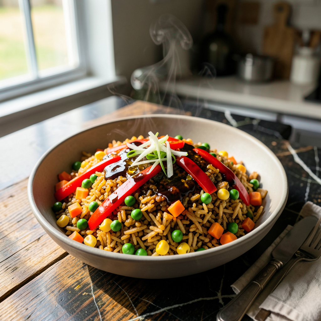 Visual Fried Rice Vegetable Fried Rice Recipe: Wok-Charred Crunch in 20 Minutes - Drool ...