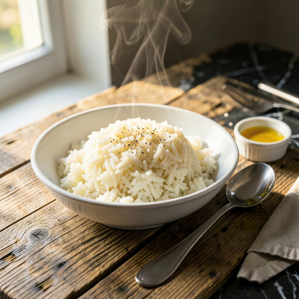 White Rice Recipe: Light, Fluffy Grains Without a Rice Cooker - Drool ...
