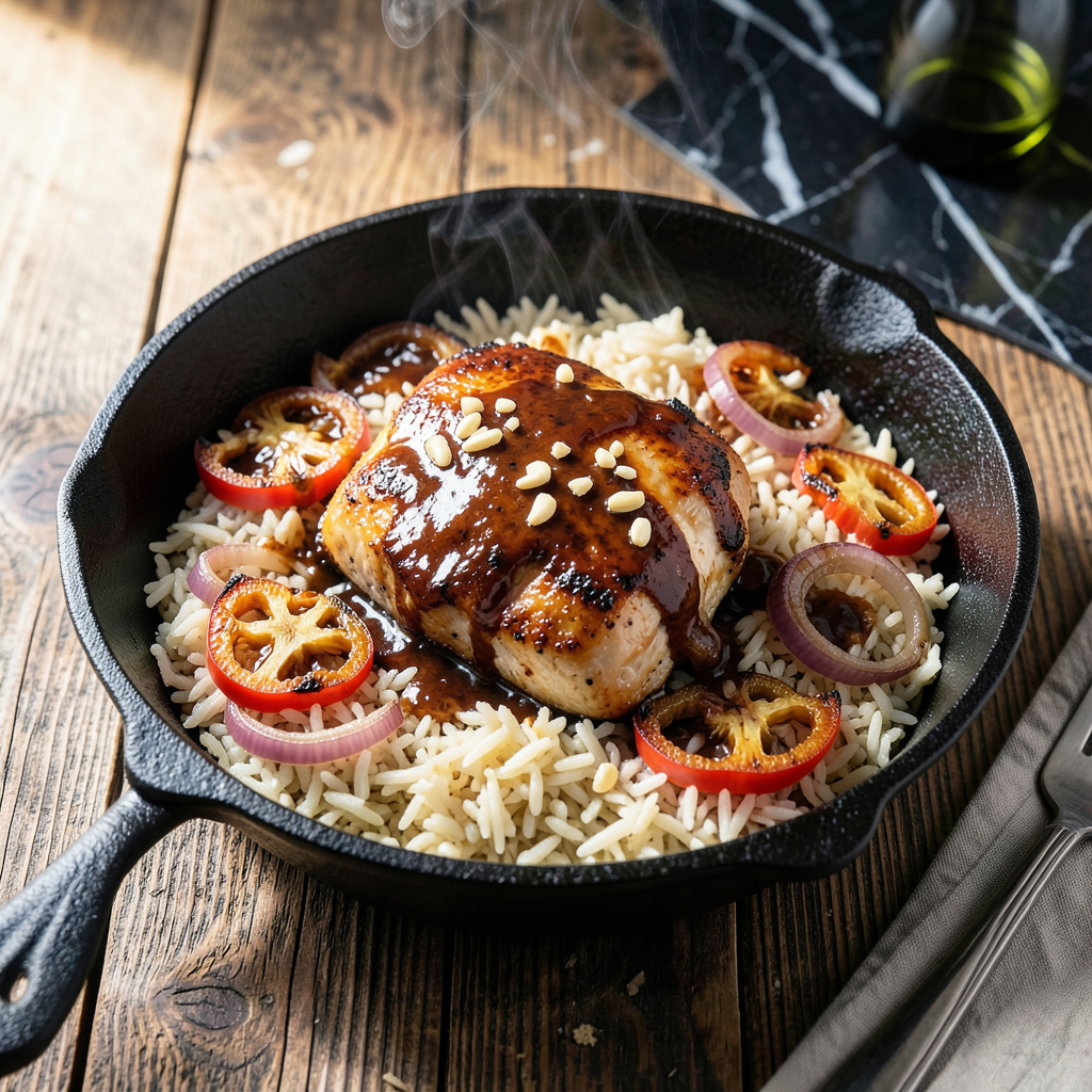 BBQ Rice Recipe: Flavorful One-Pan Meal with Smoky Goodness