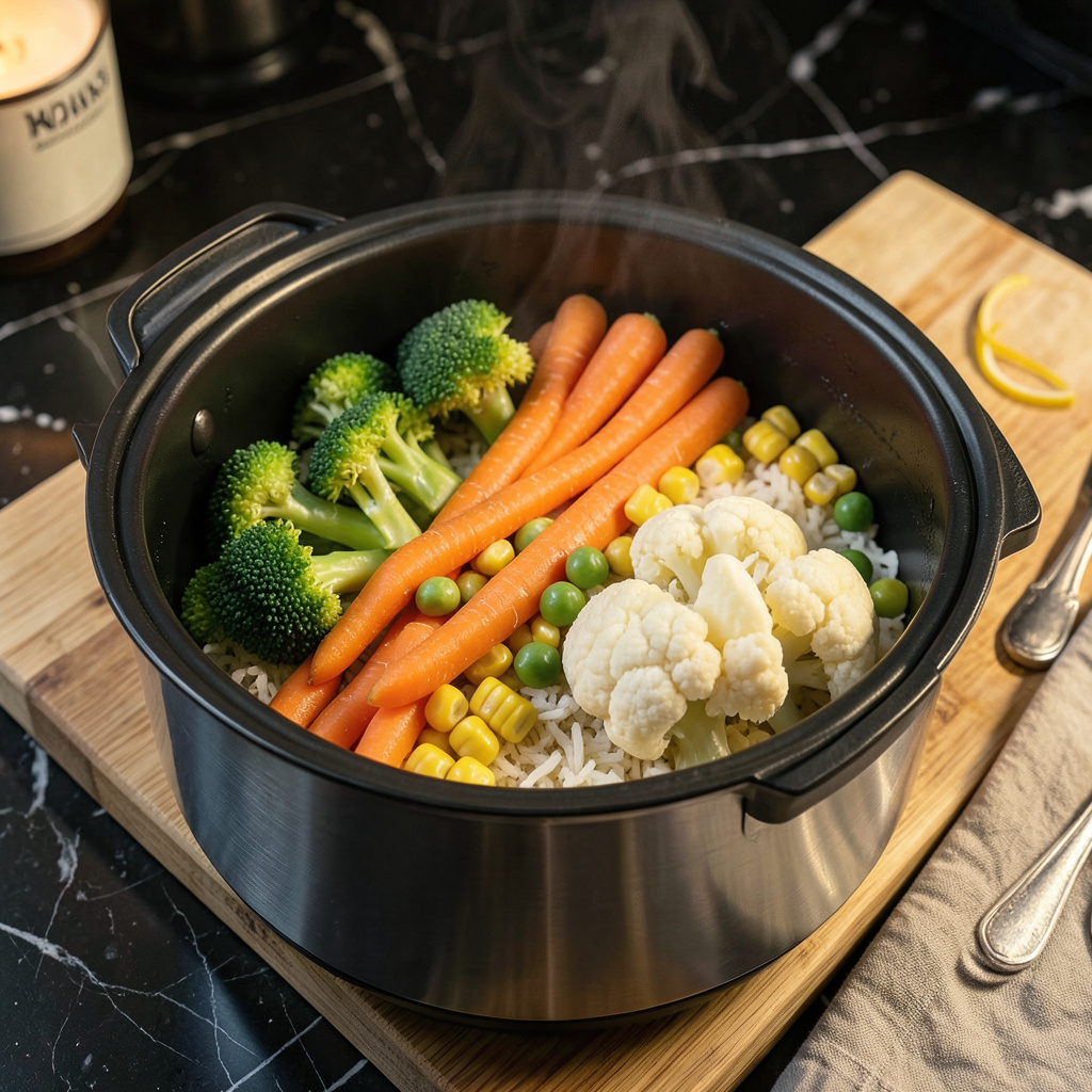 Frozen Vegetables in Rice Cooker: Hands-Off Steamed Perfection - Drool ...