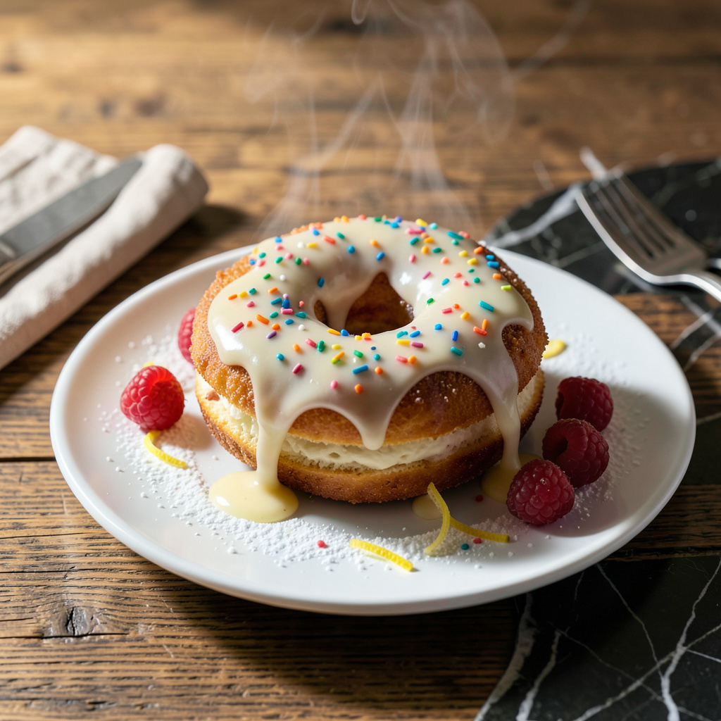 Icing Filled Donut: Irresistibly Sweet and Fluffy Treat