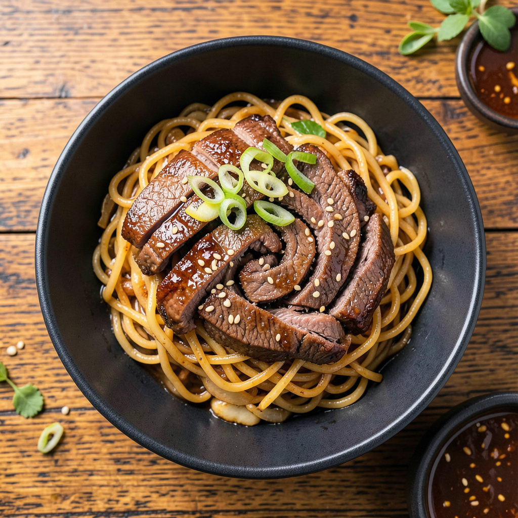 Mongolian Beef Noodles Recipe: Sweet-Savory Stir-Fry With Chewy Wheat ...