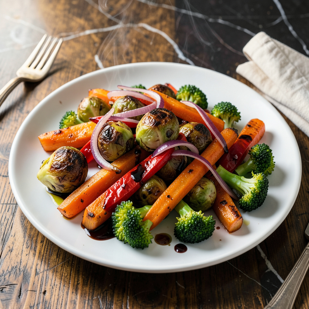 Roasted Vegetables Recipe With Balsamic Vinegar: Caramelized Sweetness